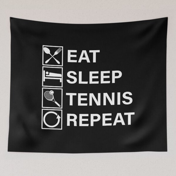 Item preview, Eat Sleep Tennis Repeat designed and sold by Adel Qasem.