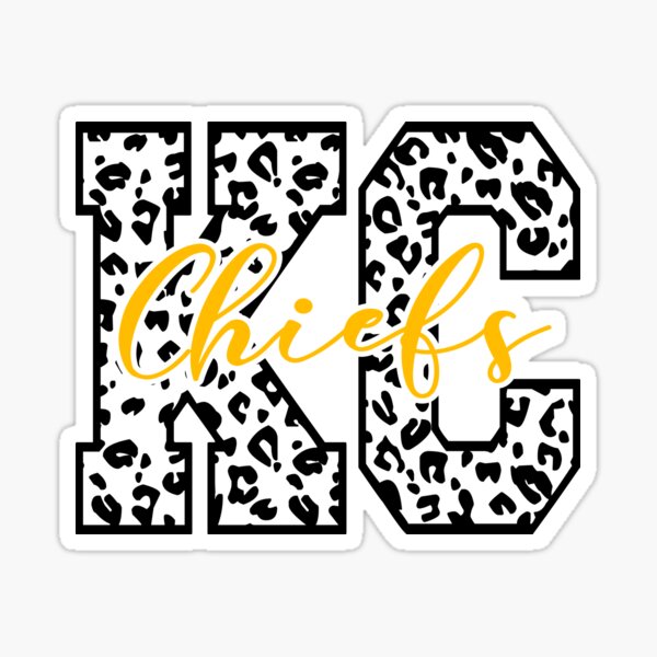 KC Chiefs leopard print SVG