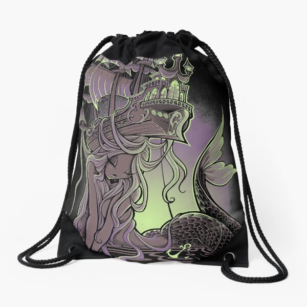 Sailors Beware Drawstring Bag