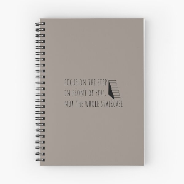 Item preview, Focus on the step in front of you not the whole staircase designed and sold by Minimalist Quotes and Sayings.