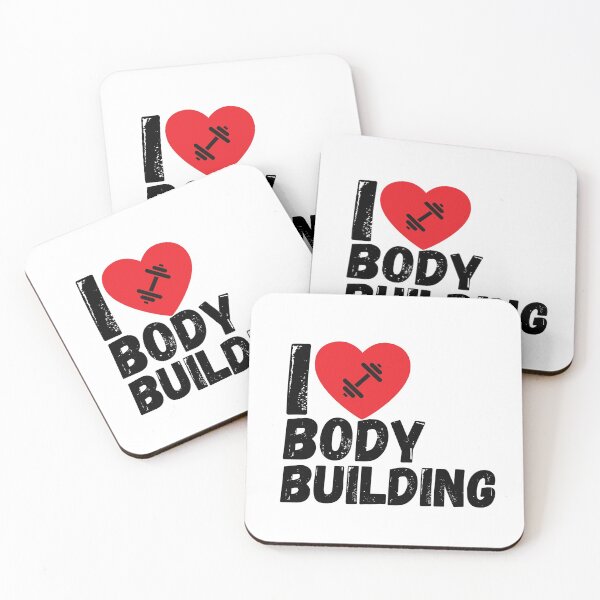 Item preview, I love bodybuilding fitness motif designed and sold by Bearded-Viking.