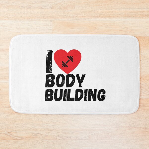 Item preview, I love bodybuilding fitness motif designed and sold by Bearded-Viking.
