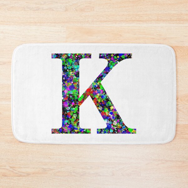 Item preview, Letter K and Letter Kappa Paint Splatter designed and sold by Handstand365.