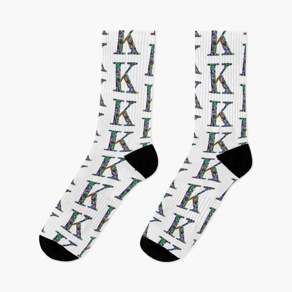 Item preview, Letter K and Letter Kappa Paint Splatter designed and sold by Handstand365.
