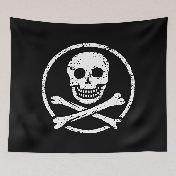 Item preview, Skull & Crossbones - Distressed designed and sold by IncognitoMode.