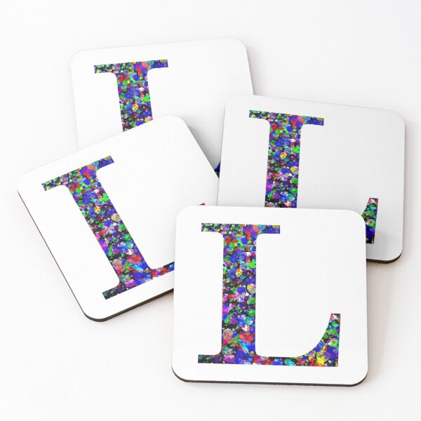 Item preview, Letter L Paint Splatter designed and sold by Handstand365.