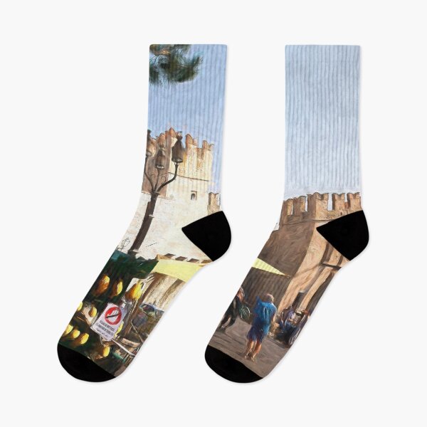 Item preview, Sirmione Scaliger Castle with artistic filter designed and sold by Violaman.