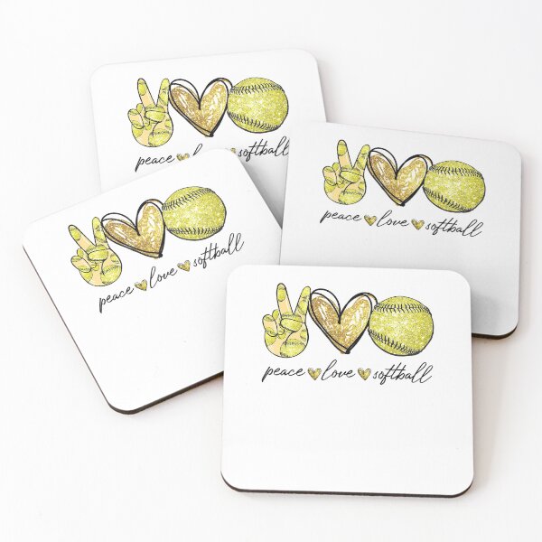 Item preview, Peace Love Softball Lovers Cute Hand Sign  designed and sold by orvillesznpb70.