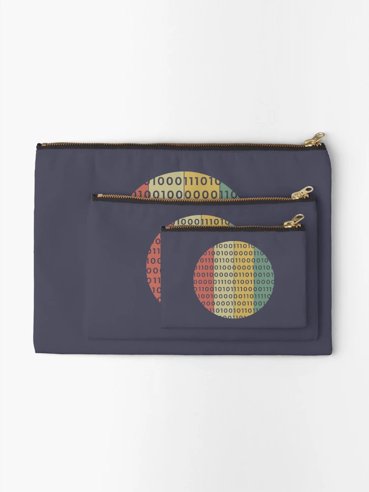 Thumbnail 2 of 4, Zipper Pouch, binary code designed and sold by UrahGo.