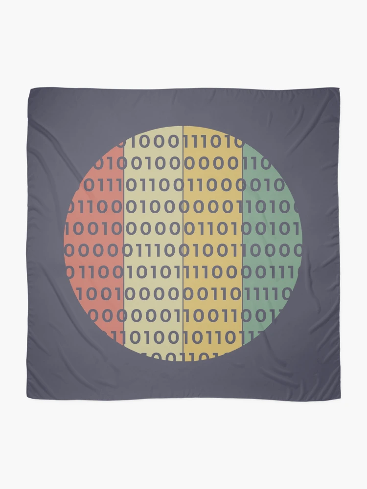 Thumbnail 2 of 3, Scarf, binary code designed and sold by UrahGo.