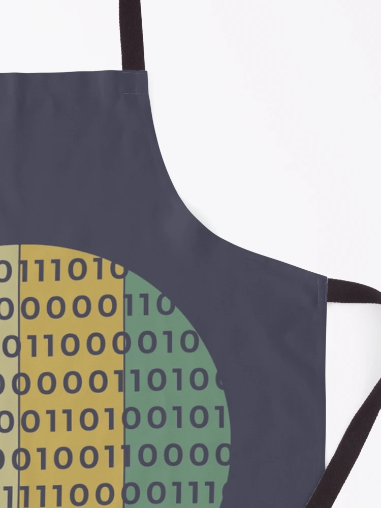 Thumbnail 3 of 6, Apron, binary code designed and sold by UrahGo.