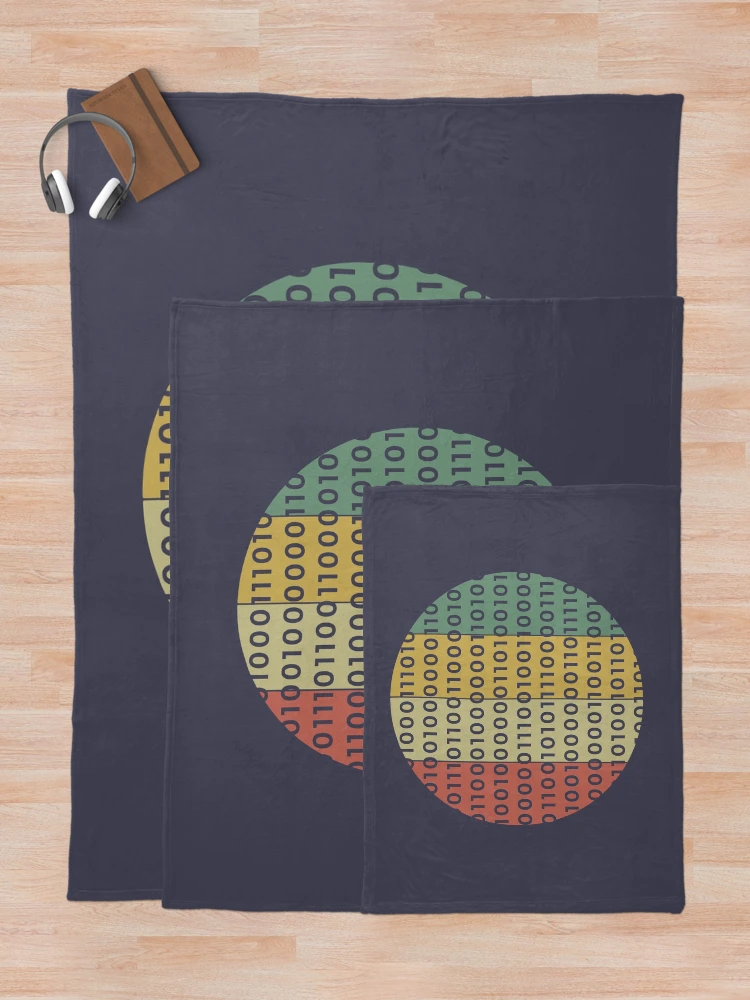 Thumbnail 5 of 6, Throw Blanket, binary code designed and sold by UrahGo.