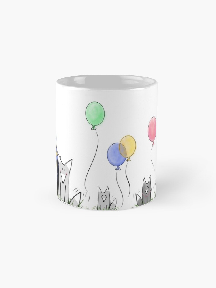 Alternate view of Wolfish Birthday Bash Coffee Mug