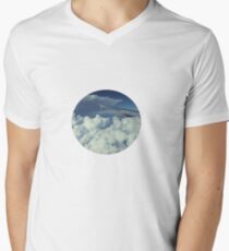 Traveling in a Plane Men's V-Neck T-Shirt