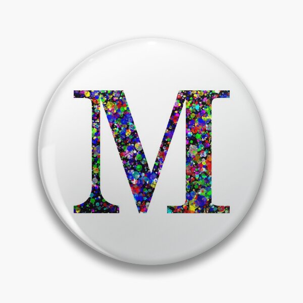 Item preview, Letter M and Letter Mu Paint Splatter designed and sold by Handstand365.