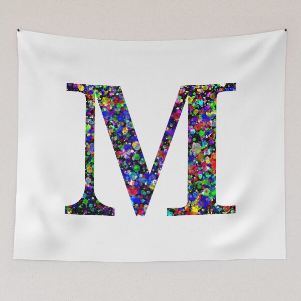 Item preview, Salpicadura de pintura de la letra M y la letra Mu designed and sold by Handstand365.