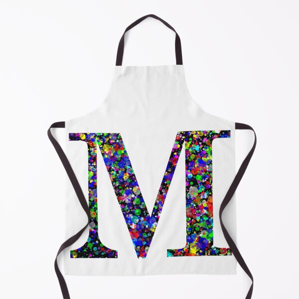 Item preview, Letter M and Letter Mu Paint Splatter designed and sold by Handstand365.