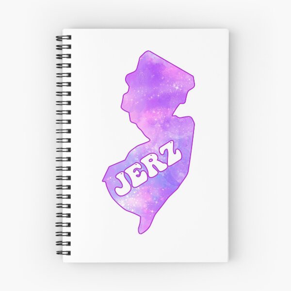Item preview, New Jerz New Jersey NJ State | JERZ Groovy Pink Galaxy designed and sold by Rabbitti.