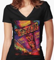 Enter the void Women's Fitted V-Neck T-Shirt