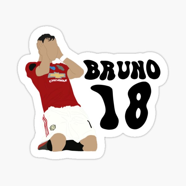 Manchester United FC Wall Sticker Bruno Fernandes 22/23 