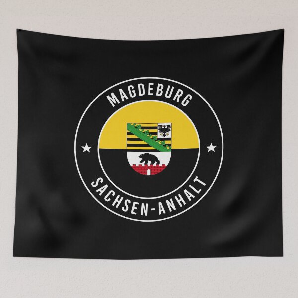 Item preview, Magdeburg Sachsen-Anhalt State Flag designed and sold by ClassyCo.