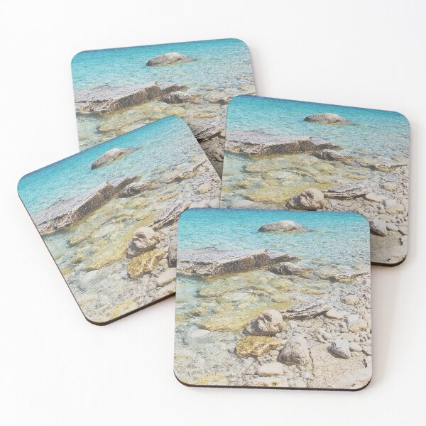 Item preview, Rocky Summer Blue Lake Waters designed and sold by esarantakos.