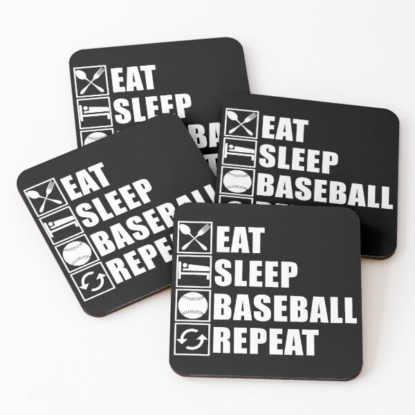 Artikelvorschau, Eat Sleep Baseball Repeat entworfen und verkauft von Adel Qasem.