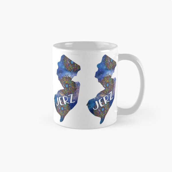 Item preview, New Jerz New Jersey NJ State | JERZ Blue Mandala designed and sold by Rabbitti.