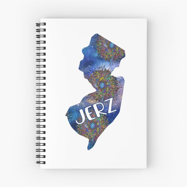 Item preview, New Jerz New Jersey NJ State | JERZ Blue Mandala designed and sold by Rabbitti.