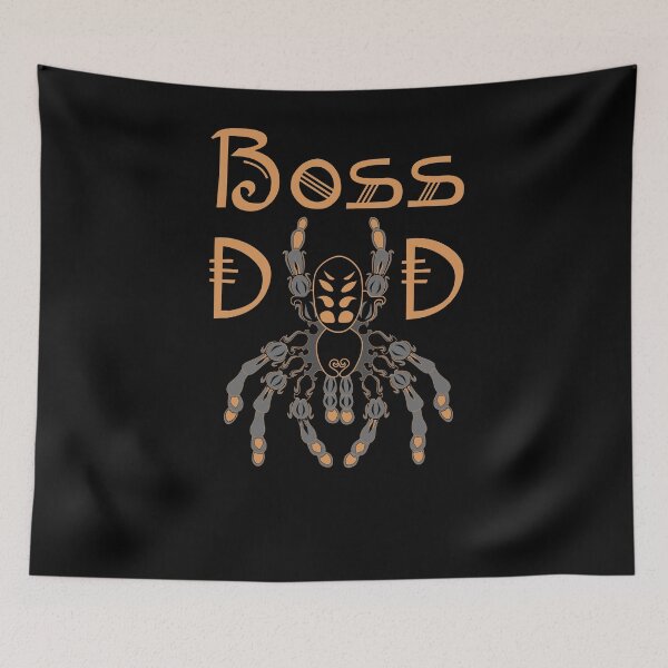 Item preview, Suntiger Tarantula Spider with Orange "Boss Dad" Text designed and sold by grounds.