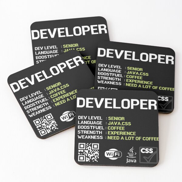 Item preview, SENIOR DEVELOPER SKILL designed and sold by RedFlamenco.