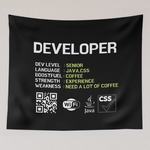 Item preview, SENIOR DEVELOPER SKILL designed and sold by RedFlamenco.