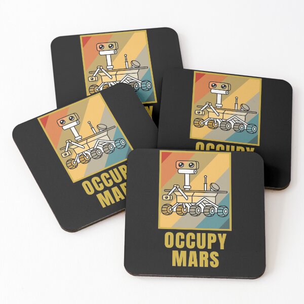 Item preview, Nasa Occupy Mars Perseverance Rover Retro Portrait Space Fun designed and sold by trendo.