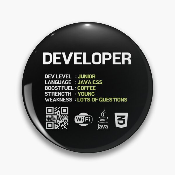 Item preview, JUNIOR DEVELOPER SKILL designed and sold by RedFlamenco.