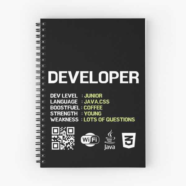 Item preview, JUNIOR DEVELOPER SKILL designed and sold by RedFlamenco.