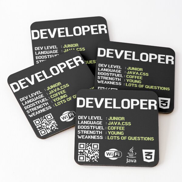 Item preview, JUNIOR DEVELOPER SKILL designed and sold by RedFlamenco.