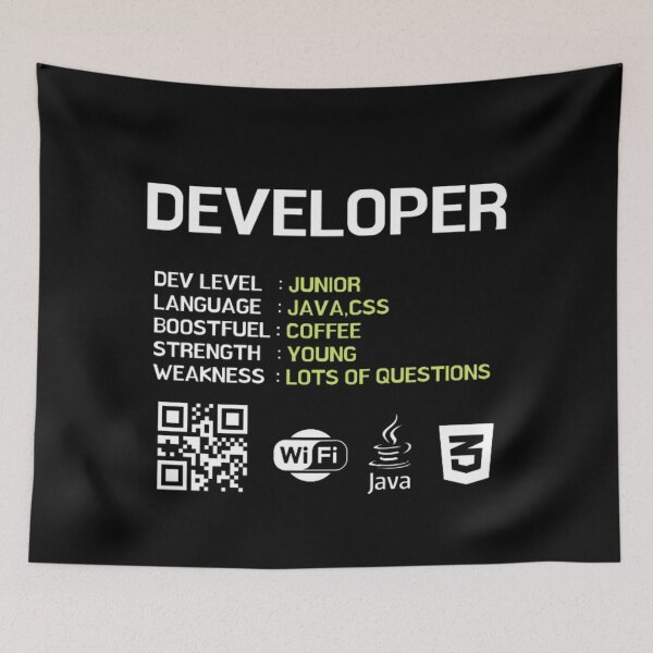 Item preview, JUNIOR DEVELOPER SKILL designed and sold by RedFlamenco.