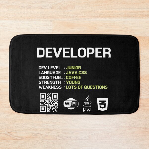Item preview, JUNIOR DEVELOPER SKILL designed and sold by RedFlamenco.