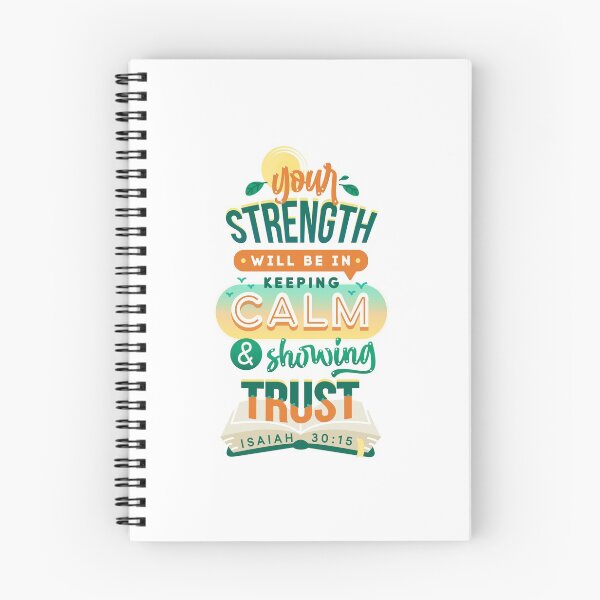 Item preview, 'Your strength will be in keeping calm and showing trust' - Isaiah 30:15 | 2021 JW Yeartext designed and sold by Kim Liester Lagura.