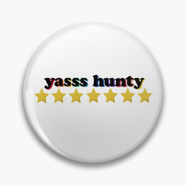 Item preview, Yasss Hunty - Gay Rainbow designed and sold by The White Bat.