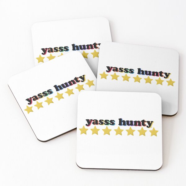 Item preview, Yasss Hunty - Gay Rainbow designed and sold by The White Bat.