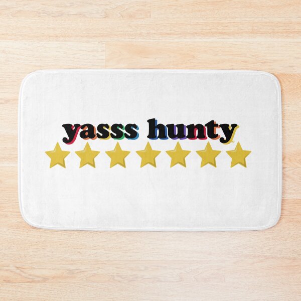 Item preview, Yasss Hunty - Gay Rainbow designed and sold by The White Bat.