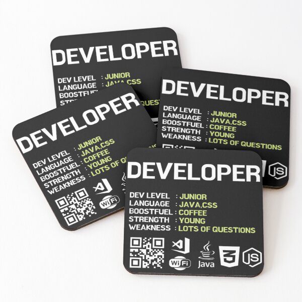 Item preview, JUNIOR DEVELOPER INFO designed and sold by RedFlamenco.