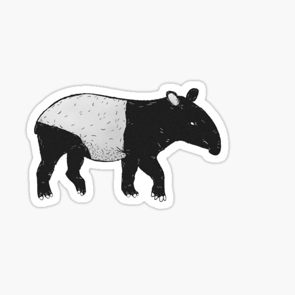 Vista previa del artículo con la obra «Tapir», diseñado y vendido por weirdbird.