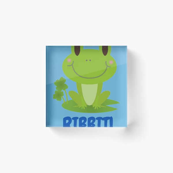 Item preview, Cute Cartoon Frog, Ribbit Noise, Blue designed and sold by WearItOwnIt.
