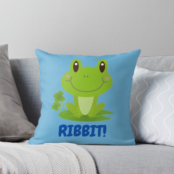 Item preview, Cute Cartoon Frog, Ribbit Noise, Blue designed and sold by WearItOwnIt.