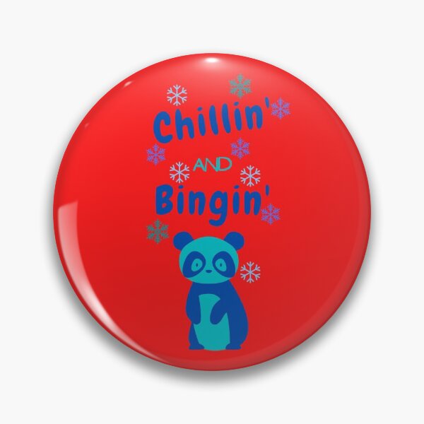 Item preview, Chillin' and Bingin' - blue and red holiday winter design designed and sold by DrawingBoard.