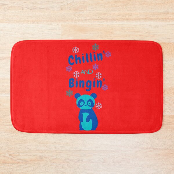 Item preview, Chillin' and Bingin' - blue and red holiday winter design designed and sold by DrawingBoard.
