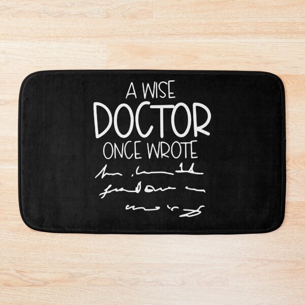 Aperçu de l'œuvre Un médecin sage a dit une fois Drôle de docteur MD étudiant en médecine créée et vendue par maploondesigns.