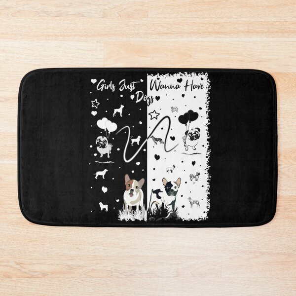 Item preview, Girls Just Wanna Have Dogs, cute design designed and sold by MoSaid.